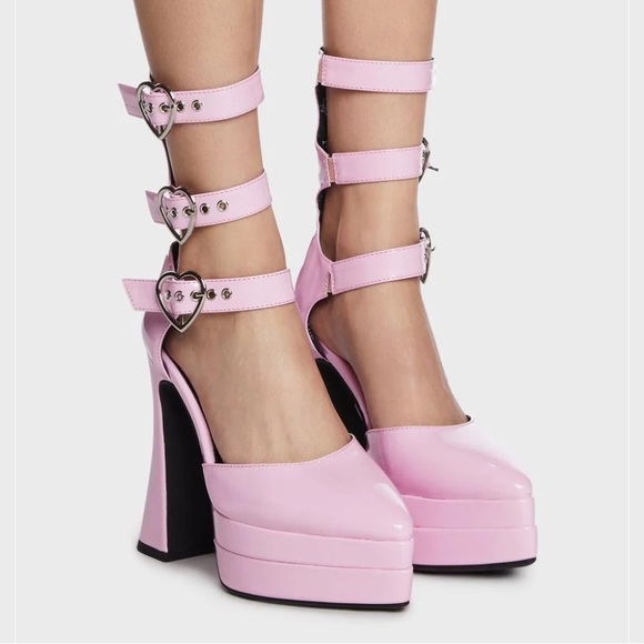 Lamoda pink platform heels brand new never worn NWT sold out. From Dolls Kill - Picture 2 of 4